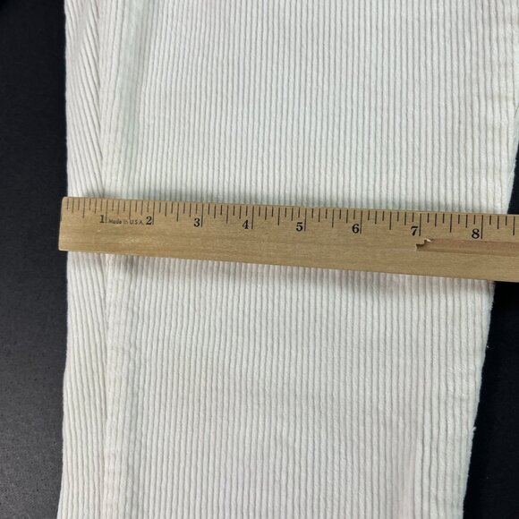Oat New York Pants Women's 31x27* High Rise Skinny Crop Corduroy White Tag 30 - Picture 13 of 16